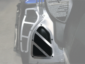 SLP Footwell Vents for 2007-11 Polaris RMK Raw Chassis